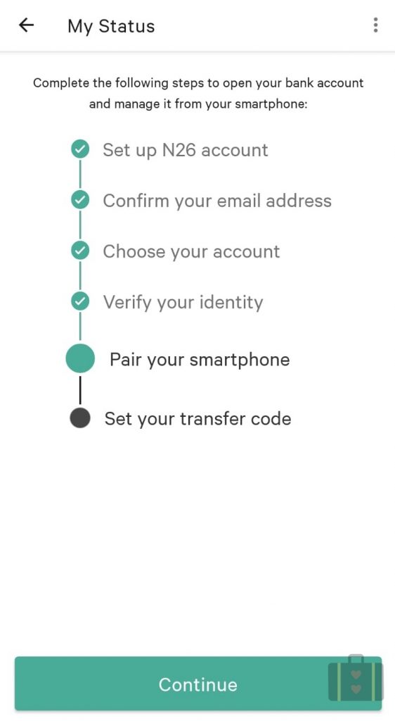 Concluída a etapa de verificação de identidade, agora vamos configurar o APP no seu celular.